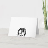 Carte Basset Got Drool ? Blank Notecard (Dos)