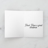 Carte Basset Hound avec un chapeau de Père Noël dans la  (Intérieur)