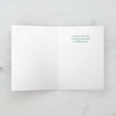 Carte Basset Hound Dog dans un Casquette de fête Anniver (Intérieur)