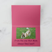 Carte Basset Hound Fête des mères (Intérieur)