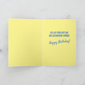 Carte Basset Hound I See It's Your Birthday (Intérieur)