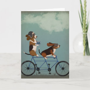 Carte Basset Hound Tandem
