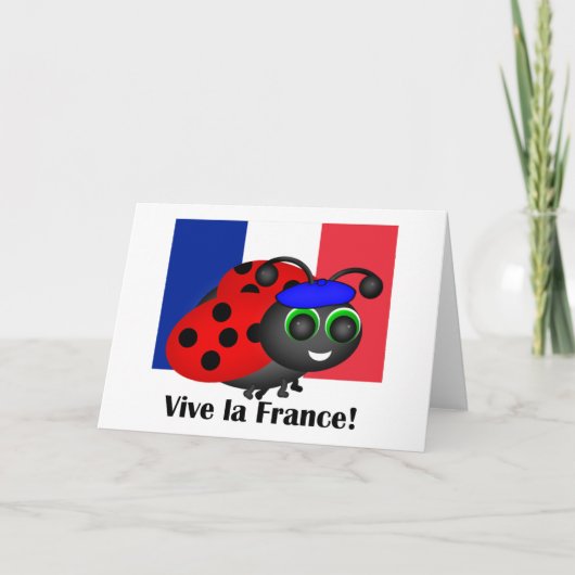 Carte Bastille Day Ladybug (Devant)