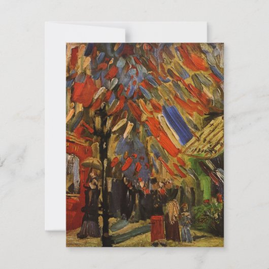 Carte Bastille Day, Paris par Vincent van Gogh Invitatio (Devant)