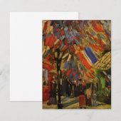 Carte Bastille Day, Paris par Vincent van Gogh Invitatio (Devant / Derrière)