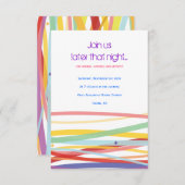 Carte Bat Bar Mitzvah Party (Devant / Derrière)