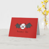 Carte Bat De Baseball - Funny Baseball Bat Pun Card (Fleur jaune)