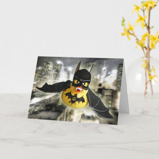 Carte Bat de Paix ! (Fleur jaune)