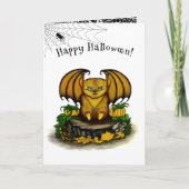 Carte Bat d'Halloween mignonne (Devant)