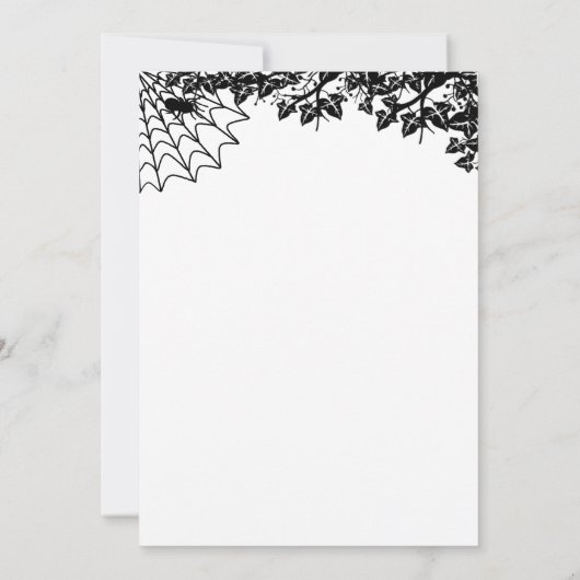 Carte Bat d'Halloween mignonne (Dos)