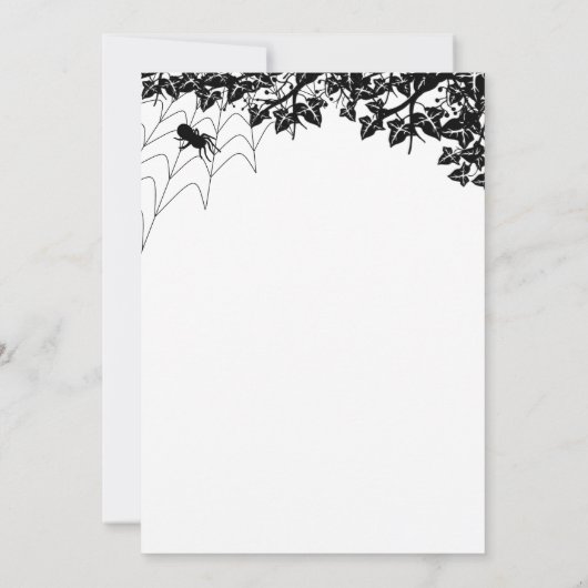 Carte Bat d'Halloween mignonne (Dos)