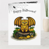 Carte Bat d'Halloween mignonne (Devant)