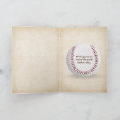Carte Bat et gant de baseball papa (Intérieur)