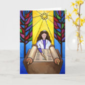 Carte bat mitzvah (Fleur jaune)