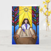 Carte bat mitzvah (Fleur jaune)