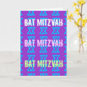Carte bat mitzvah (Fleur jaune)