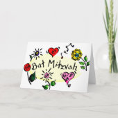 Carte bat mitzvah (Devant)