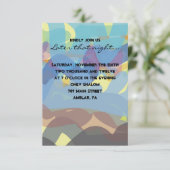 Carte Bat mitzvah de soirée TORAH Bar PEINTE (Debout devant)