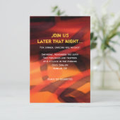 Carte Bat mitzvah de soirée WATERCOLOR STAR Bar (Debout devant)