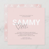 Carte Bat mitzvah de typographie moderne (Devant / Derrière)