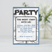 Carte Bat mitzvah d'invitation du bar SCI-FI (Debout devant)