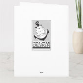 Carte bat mitzvah (étoile de david elegance) (Dos)