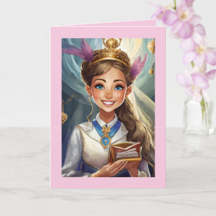 Carte bat mitzvah pliée 5" x 7"