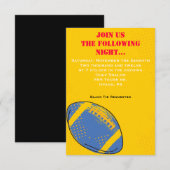 Carte Bat mitzvah rétro FOOTBALL Theme Bar Party (Devant / Derrière)