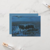 Carte Bataille au clair de lune (Bataille de buffles d'e (Devant/Arrière en situation)