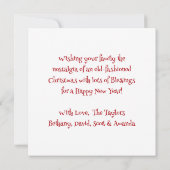 Carte Bataille de boule de neige avec Noël nostalgique P (Dos)