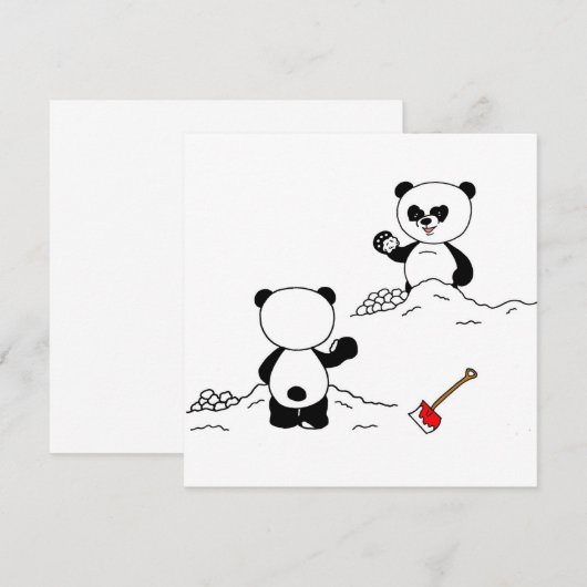 Carte Bataille de Panda (Devant / Derrière)