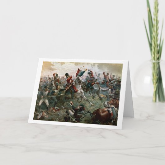 Carte Bataille de Waterloo, le 18 juin 1815, 1898 (coule (Devant)