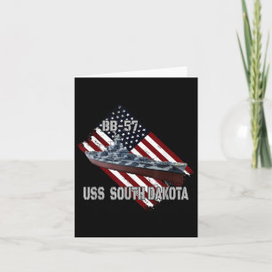 Carte Bataillon Uss South Dakota Bb-57 &amp; Combat War