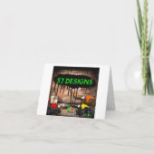 Carte Batdog et Superdog de Halloween de teckel (Dos)