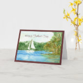 Carte bateau (Fleur jaune)