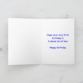 Carte Bateau 1er anniversaire (Intérieur)