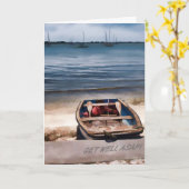 Carte Bateau à rames rétabli (Fleur jaune)