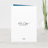 Carte Bateau à roues bleu sur un lac calme (Dos)