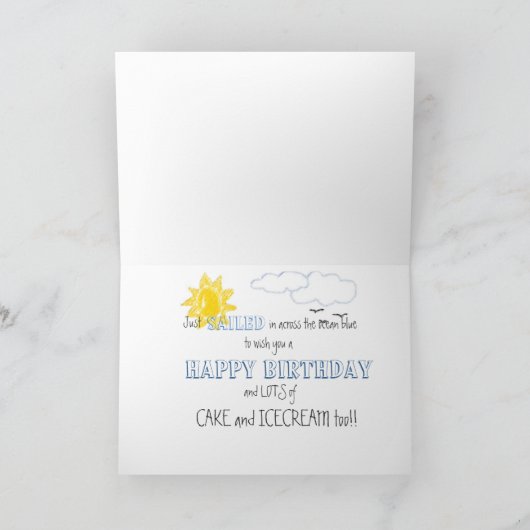 Carte Bateau à voile (Intérieur)