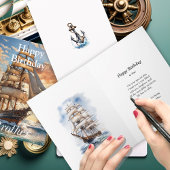 Carte Bateau à voile à Dawn Joyeux Anniversaire Frère