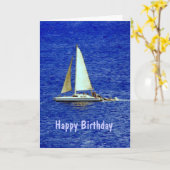 Carte Bateau à voile à Lahaina, Hawaii, Anniversaire (Fleur jaune)