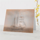 Carte Bateau à voile Atlantis da Vinci (Fleur jaune)