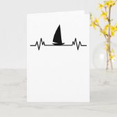 Carte Bateau à voile Cadeau de catamaran amusant Skipper (Fleur jaune)