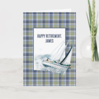 Bateau À Voile De Retraite Sur Plaid