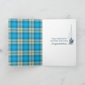 Carte Bateau À Voile De Retraite Sur Plaid (Intérieur)