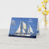 Carte Bateau à voile SSV Robert C. Seamans (Fleur jaune)