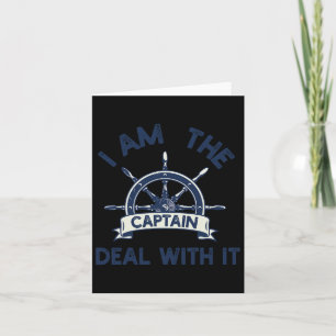 Carte Bateau Capitaine Hommes Femmes Drôle Bateau Voilie