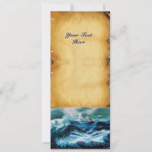 Carte Bateau dans la mer dans la tempête, Parchemin (Dos)