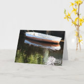 Carte Bateau dans l'eau (Fleur jaune)