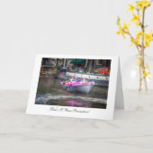 Carte Bateau de Balloon Party, Félicitations pour la pro (Fleur jaune)